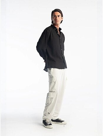 Chemise à manches longues boutonnée oversize giesto