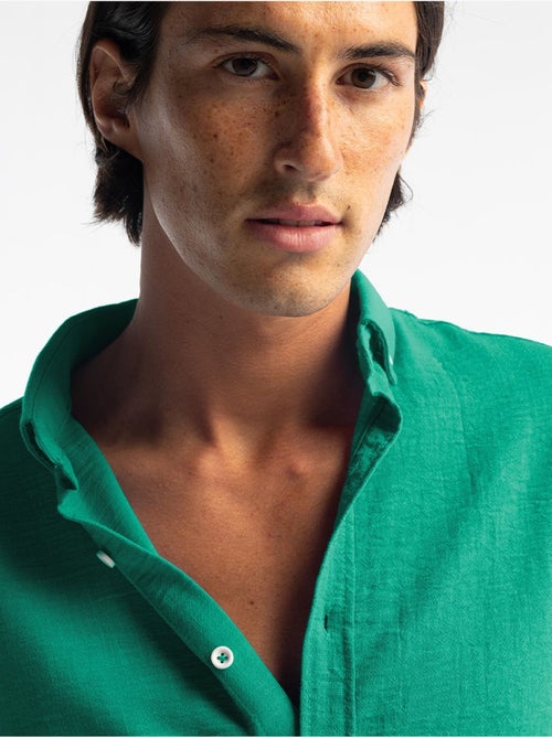 Chemise à manches longues boutonnée oversize giesto - Kiabi Chemise à manches longues boutonnée oversize giesto - Kiabi