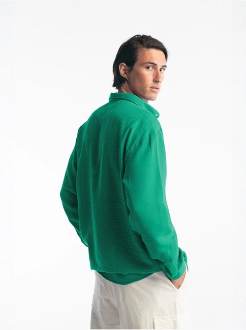 Chemise à manches longues boutonnée oversize giesto - Kiabi Chemise à manches longues boutonnée oversize giesto - Kiabi