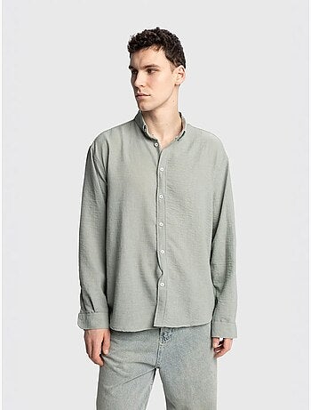 Chemise à manches longues boutonnée oversize giesto