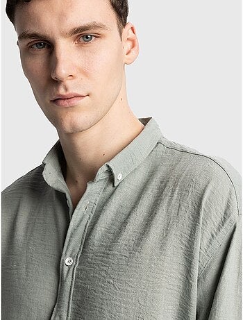 Chemise à manches longues boutonnée oversize giesto