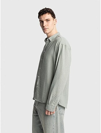 Chemise à manches longues boutonnée oversize giesto