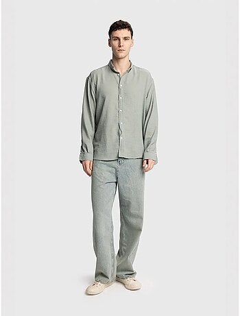Chemise à manches longues boutonnée oversize giesto