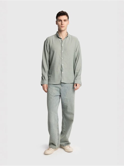 Chemise à manches longues boutonnée oversize giesto - Kiabi Chemise à manches longues boutonnée oversize giesto - Kiabi