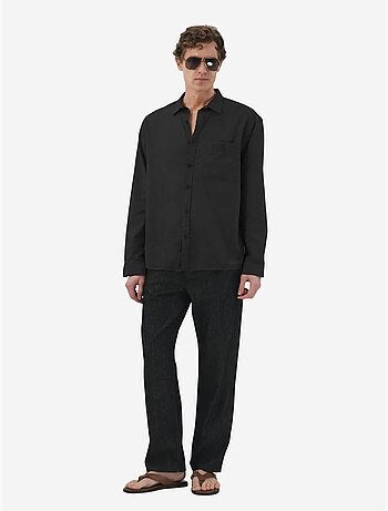 Chemise à manches longues boutonnée pour homme giesto