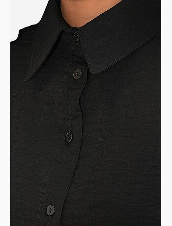 Chemise à manches longues boutonnée texturée bdart
