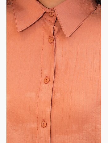 Chemise à manches longues boutonnée texturée bdart