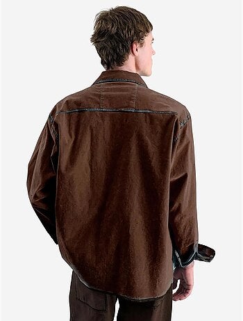 Chemise à manches longues boutonnée texturée giesto