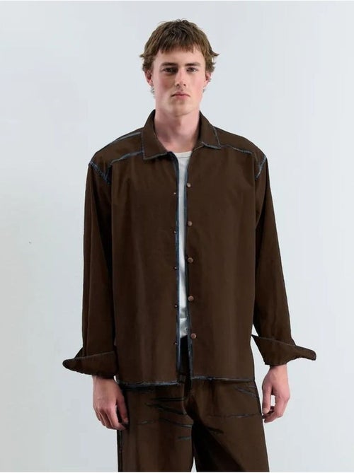 Chemise à manches longues boutonnée texturée giesto - Kiabi Chemise à manches longues boutonnée texturée giesto - Kiabi