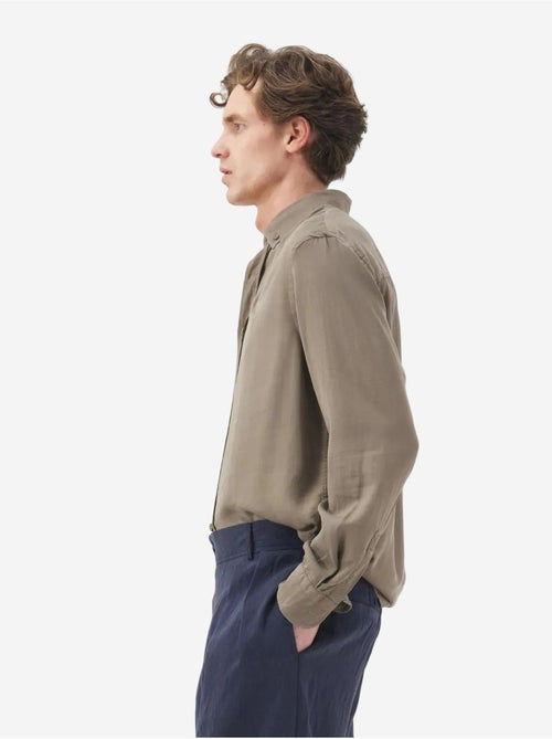 Chemise à manches longues boutonnée unie pour homme giesto - Kiabi Chemise à manches longues boutonnée unie pour homme giesto - Kiabi