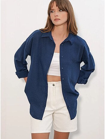 Chemise à manches longues brodée avec fermeture à boutons bdart