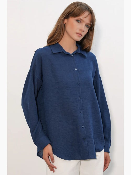 Chemise à manches longues brodée avec fermeture à boutons bdart - Kiabi Chemise à manches longues brodée avec fermeture à boutons bdart - Kiabi