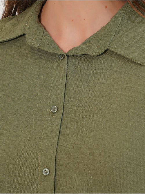 Chemise à manches longues brodée avec fermeture à boutons bdart - Kiabi Chemise à manches longues brodée avec fermeture à boutons bdart - Kiabi