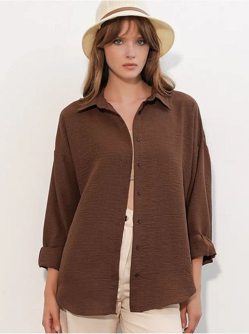 Chemise à manches longues brodée avec fermeture à boutons bdart - Kiabi Chemise à manches longues brodée avec fermeture à boutons bdart - Kiabi