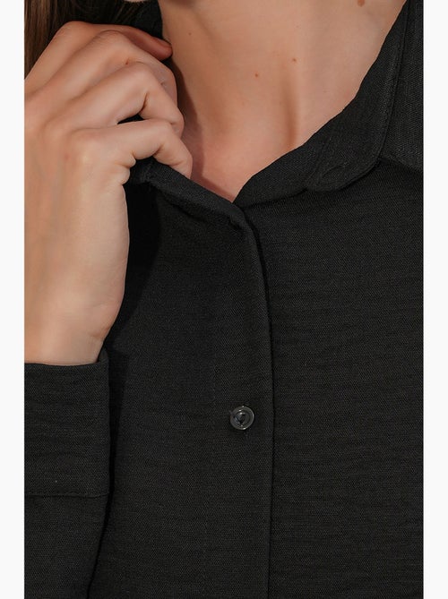Chemise à manches longues brodée avec fermeture à boutons bdart - Kiabi Chemise à manches longues brodée avec fermeture à boutons bdart - Kiabi