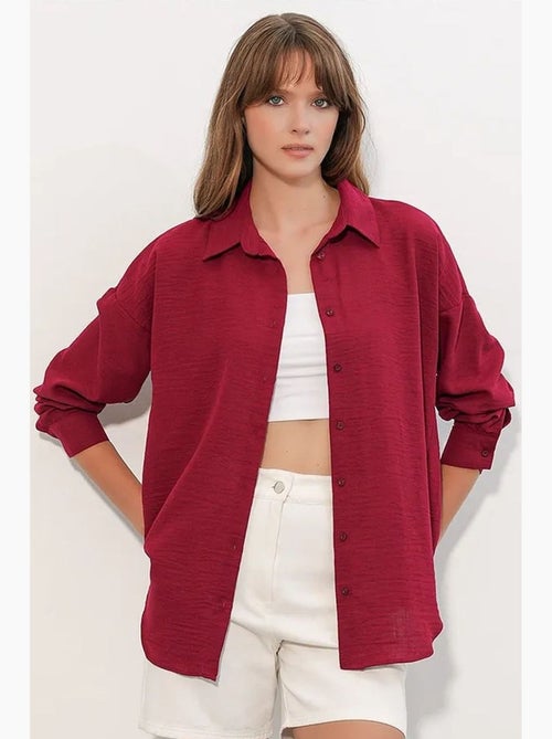 Chemise à manches longues brodée avec fermeture à boutons bdart - Kiabi Chemise à manches longues brodée avec fermeture à boutons bdart - Kiabi