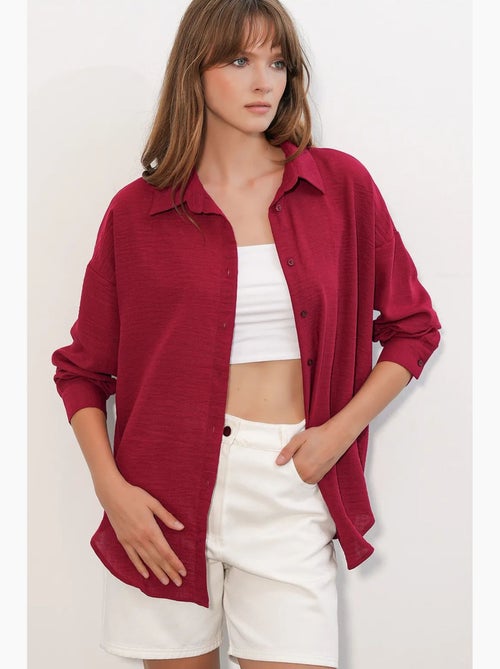 Chemise à manches longues brodée avec fermeture à boutons bdart - Kiabi Chemise à manches longues brodée avec fermeture à boutons bdart - Kiabi