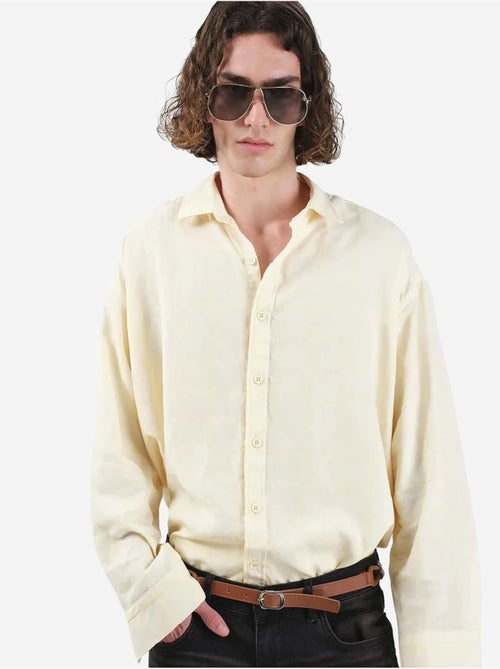 Chemise à manches longues coupe décontractée giesto - Kiabi Chemise à manches longues coupe décontractée giesto - Kiabi