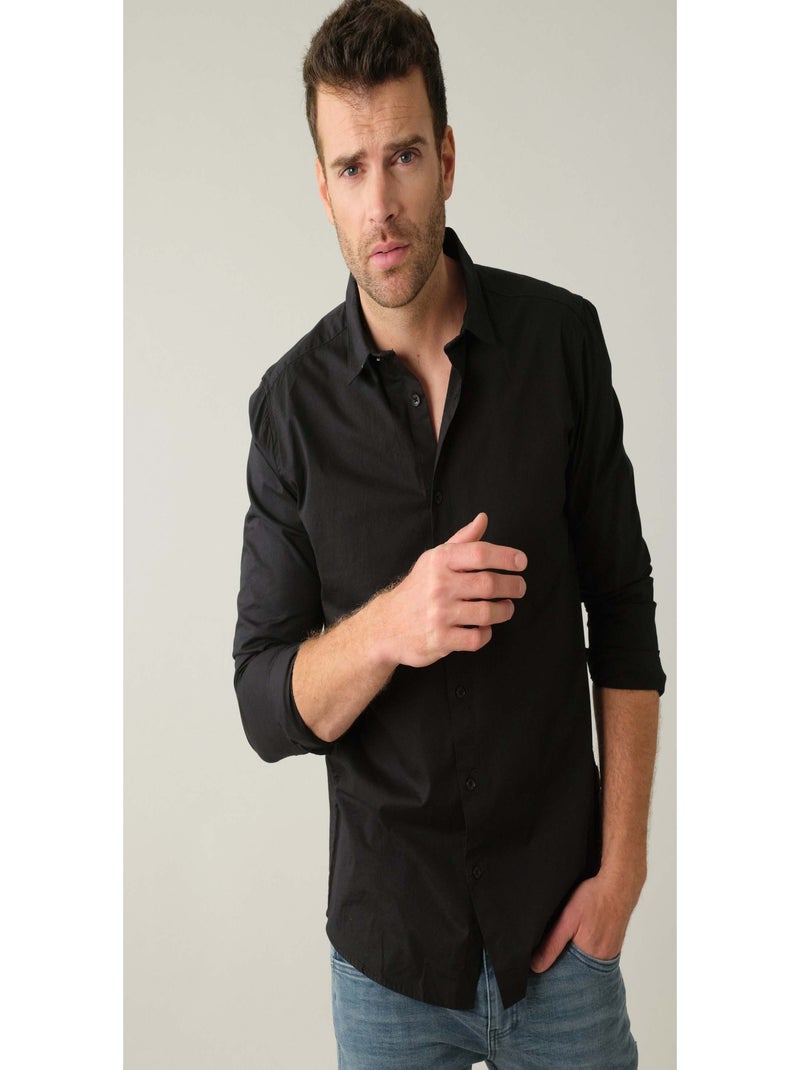 Chemise à manches longues 'Deeluxe' Noir - Kiabi