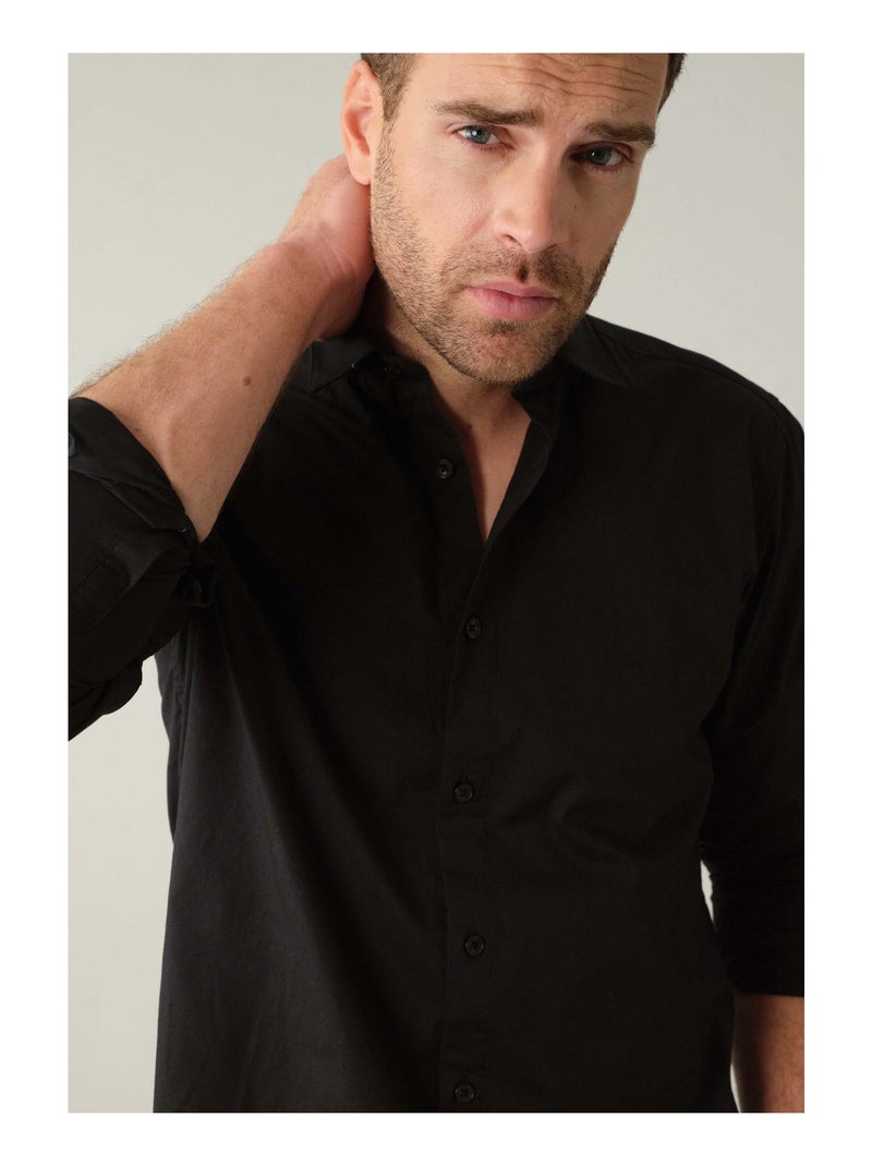 Chemise à manches longues 'Deeluxe' Noir - Kiabi