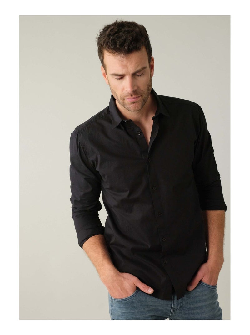 Chemise à manches longues 'Deeluxe' Noir - Kiabi