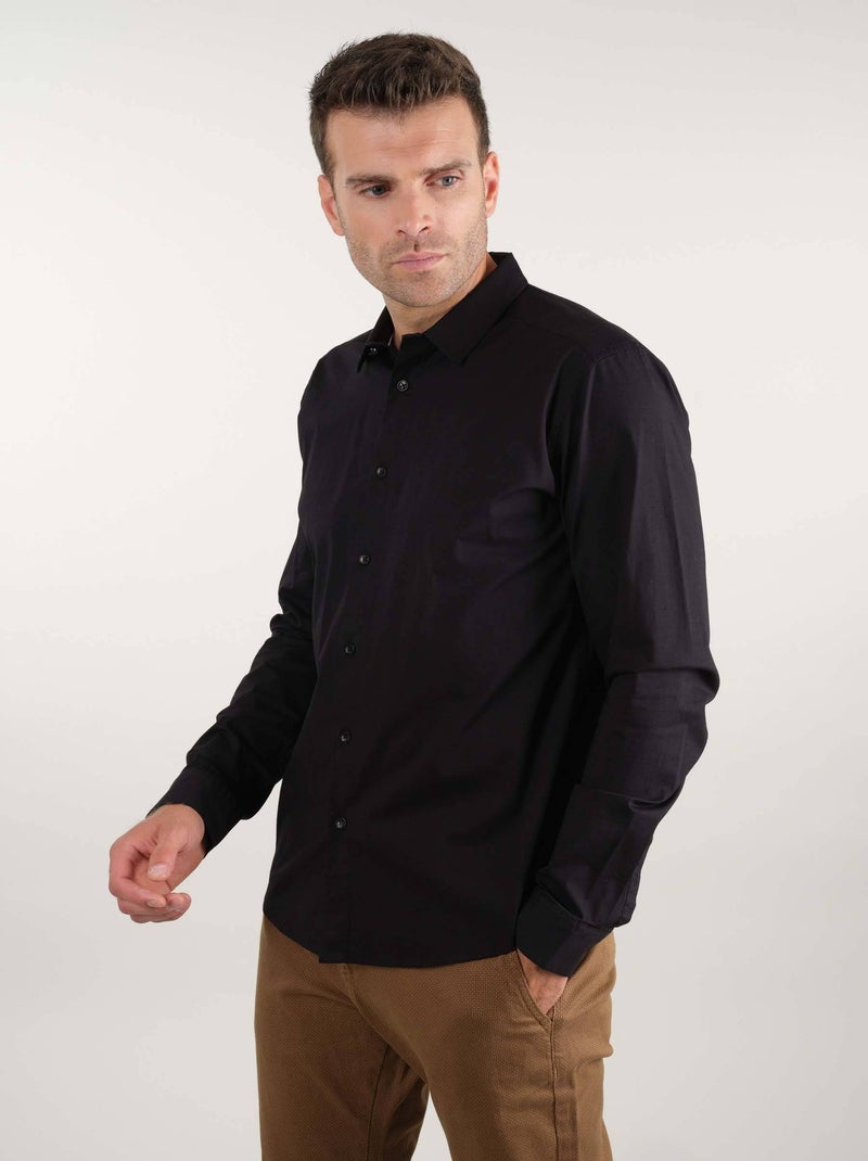 Chemise à manches longues 'Deeluxe' Noir - Kiabi
