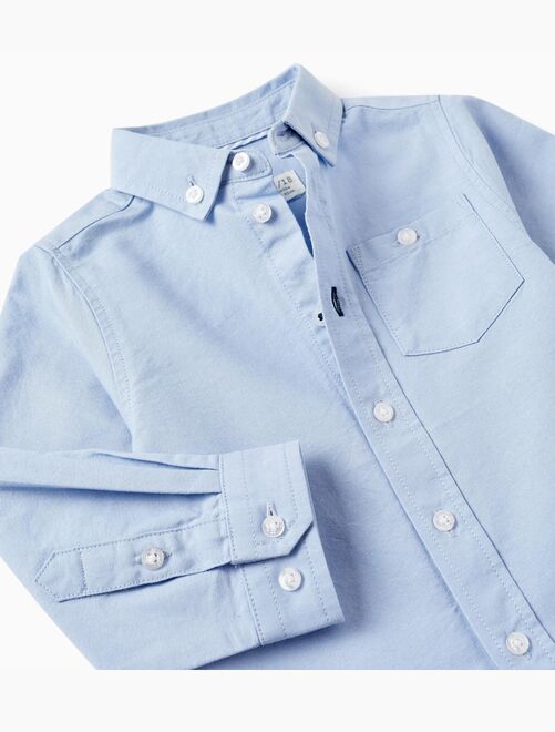Chemise Femme Cortefiel Col Bébé - Manches Longues Boutonnées - 98% Coton 2% élasthanne - Coupe Bicolore Moderne Et Confortable - 2