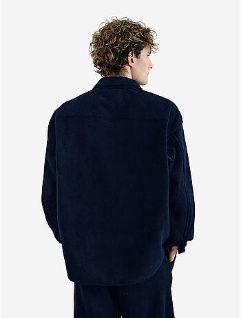 Chemise à manches longues en maille texturée avec fermeture boutonnée giesto