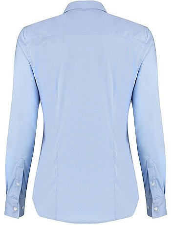 Chemise à manches longues en tissu extensible oxford pour dames et demoiselles - kustom kit