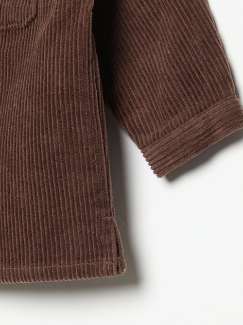 Chemise à manches longues en velours côtelé - Kiabi
