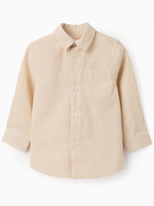 Chemise à manches longues et rayures - Kiabi