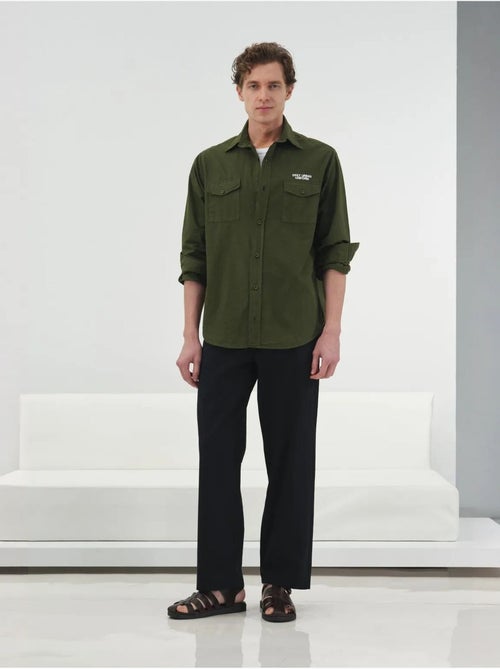 Chemise à manches longues giesto avec imprimé brodé - Kiabi Chemise à manches longues giesto avec imprimé brodé - Kiabi