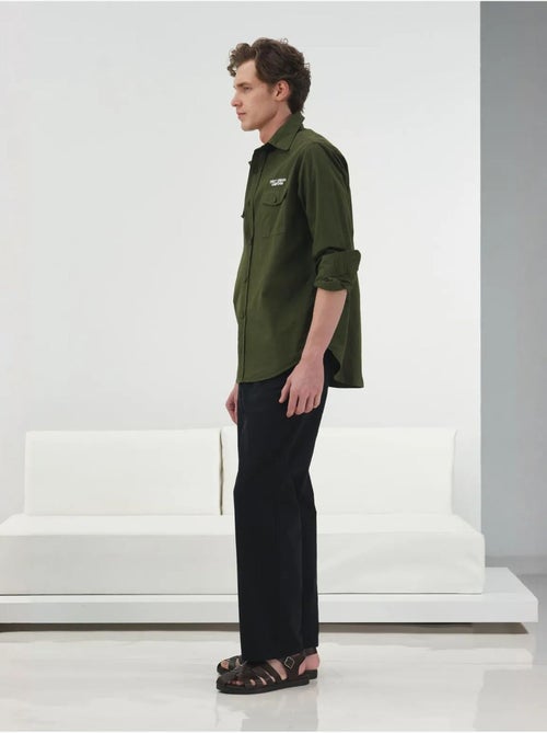 Chemise à manches longues giesto avec imprimé brodé - Kiabi Chemise à manches longues giesto avec imprimé brodé - Kiabi