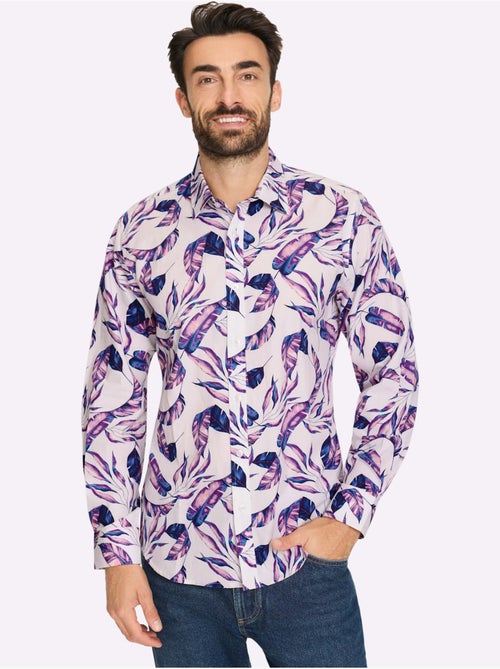 Chemise à Manches Longues Imprimé Tendance - Taille Standard - Witt - Kiabi