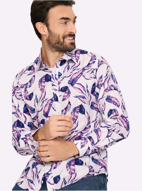 Chemise à Manches Longues Imprimé Tendance - Taille Standard - Witt - Kiabi