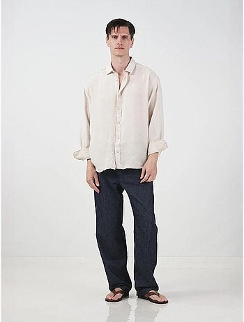 Chemise à manches longues oversize avec fermeture boutonnée giesto