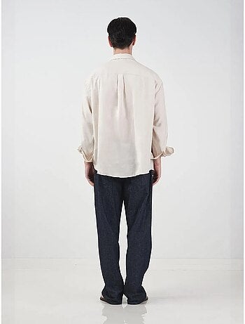 Chemise à manches longues oversize avec fermeture boutonnée giesto
