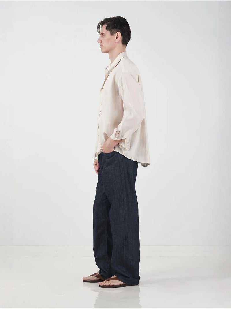 Chemise à manches longues oversize avec fermeture boutonnée giesto Ivoire - Kiabi