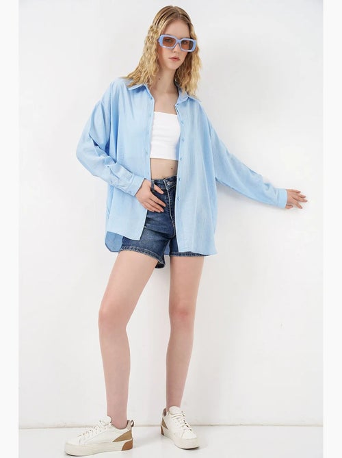 Chemise à manches longues oversize bdart - Kiabi Chemise à manches longues oversize bdart - Kiabi
