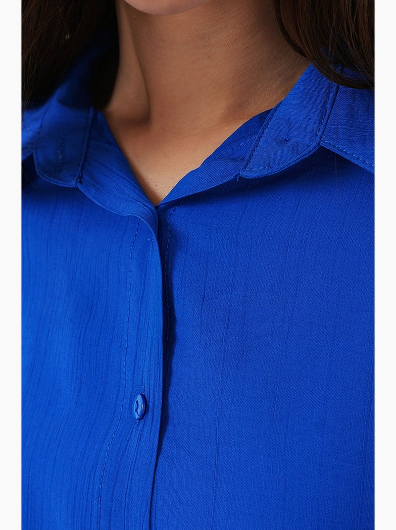 Chemise à manches longues oversize bdart Bleu électrique - Kiabi