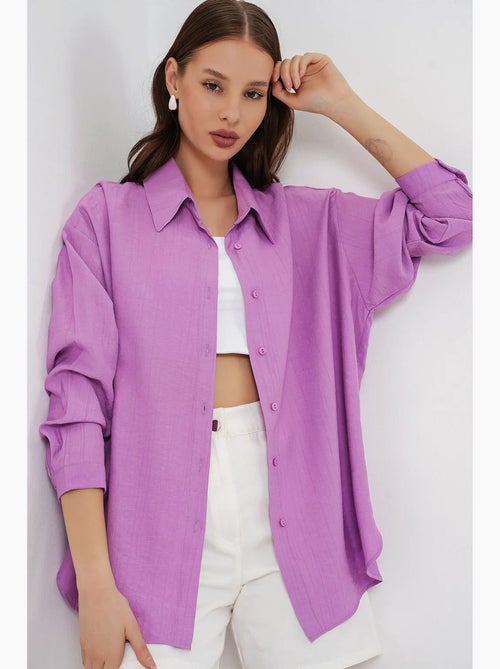 Chemise à manches longues oversize bdart - Kiabi Chemise à manches longues oversize bdart - Kiabi