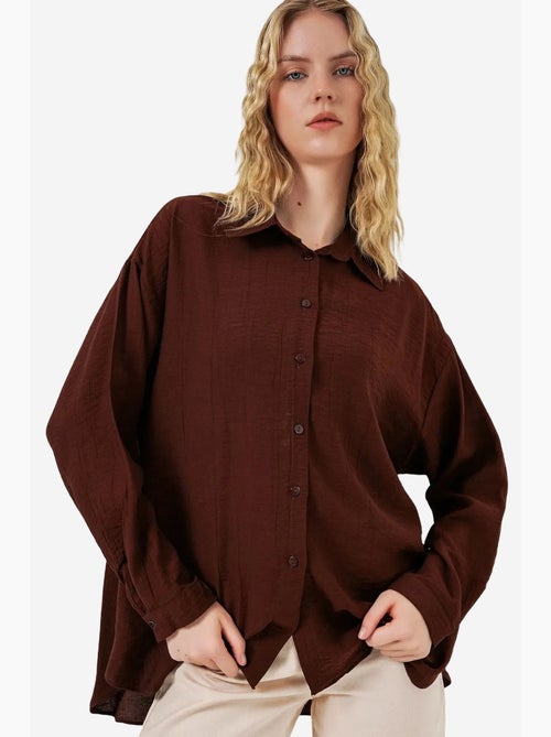 Chemise à manches longues oversize bdart - Kiabi Chemise à manches longues oversize bdart - Kiabi