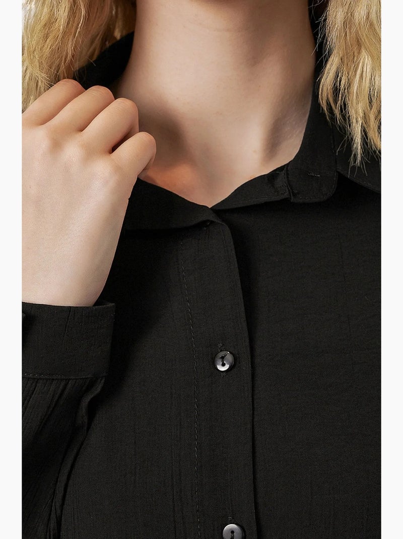 Chemise à manches longues oversize bdart Noir - Kiabi