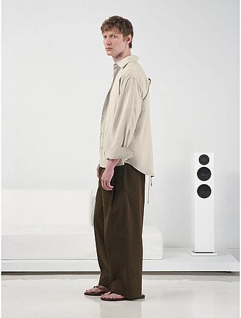 Chemise à manches longues oversize pour homme giesto