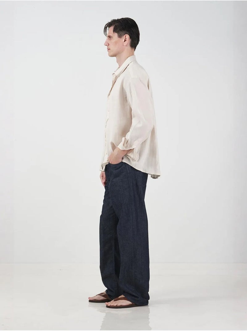 Chemise à manches longues oversize pour homme giesto Beige argile - Kiabi