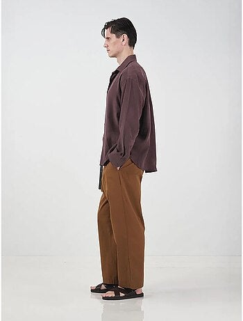 Chemise à manches longues oversize pour homme giesto