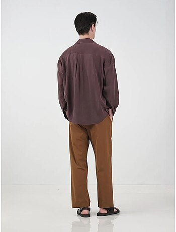 Chemise à manches longues oversize pour homme giesto