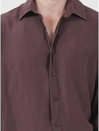 Chemise à manches longues oversize pour homme giesto