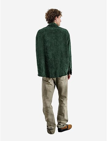 Chemise à manches longues oversize texturée giesto
