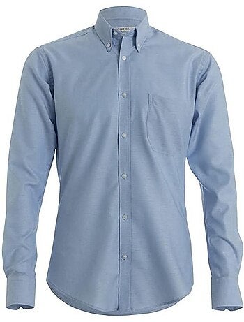 Chemise à manches longues oxford slim pour hommes - kustom kit